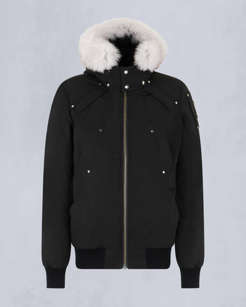 Moose Knuckles Original Ballistic Neoshear Bomber Jacket in Black