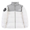The North Face 1992 White & Gray Stand-Collar Down Puffer Jacket