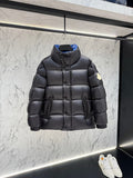 Moncler F055 Black Unisex Stand-Collar Down Puffer Jacket