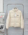 MLB New York Yankees Cream Stand-Collar Puffer Jacket