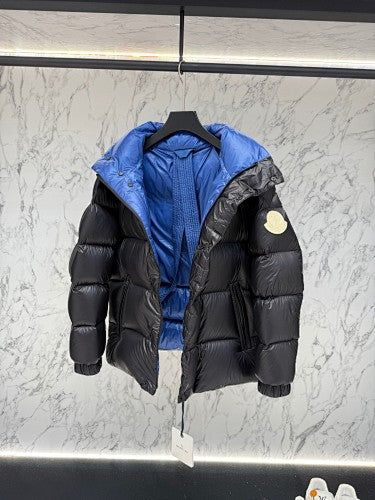 Moncler F055 Black Unisex Stand-Collar Down Puffer Jacket