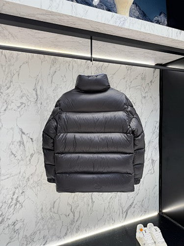 Moncler F055 Black Unisex Stand-Collar Down Puffer Jacket