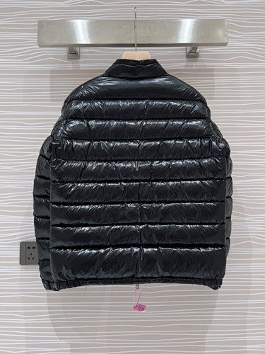 Moncler Acorus Black Stand-Collar Lightweight Down Jacket
