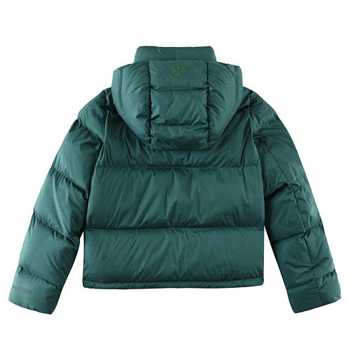 lululemon Wunder Puff Women's Deep Green Hooded Puffer Jacket