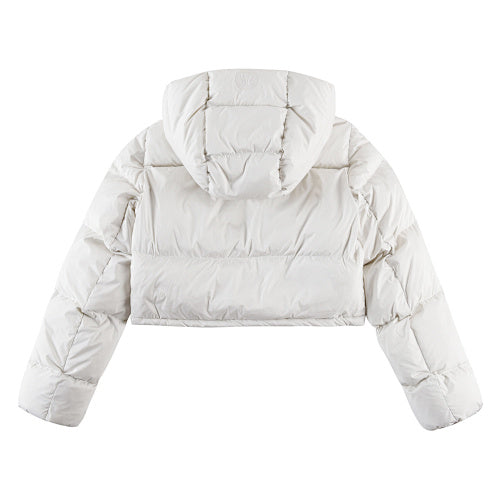 lululemon Wunder Puff Women's White Cropped Hooded Jacket