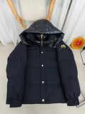 Moose Knuckles Black Unisex Glossy-Hood Puffer Jacket