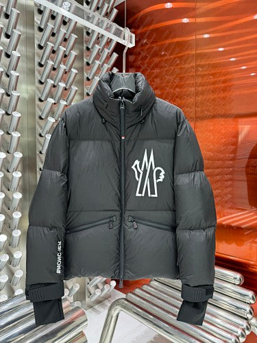 Moncler Verdons Black Stand-Collar Down Puffer Jacket