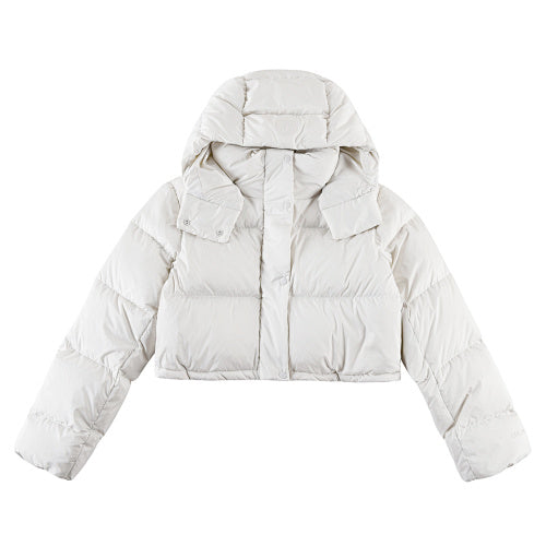 lululemon Wunder Puff Women's White Cropped Hooded Jacket