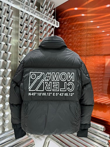 Moncler Verdons Black Stand-Collar Down Puffer Jacket