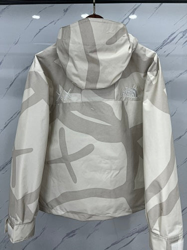 The North Face x KAWS Gray Abstract-Print Hooded Jacket