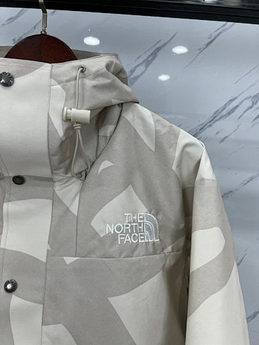 The North Face x KAWS Gray Abstract-Print Hooded Jacket