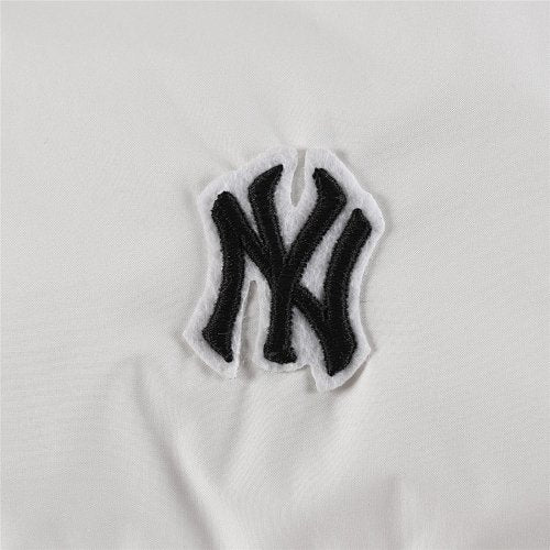 MLB New York Yankees White Unisex Stand-Collar Down Jacket