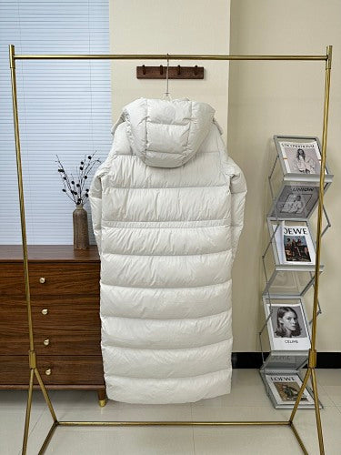 lululemon Wunder Puff Women's White Long Hooded Puffer Coat