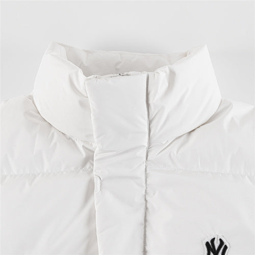 MLB New York Yankees White Unisex Stand-Collar Down Jacket
