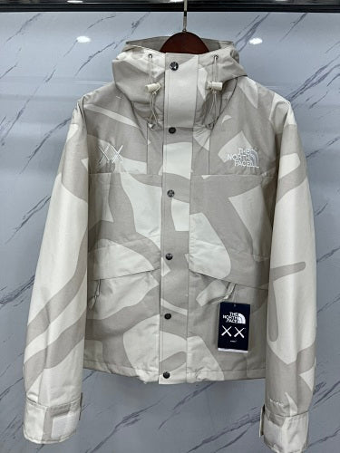 The North Face x KAWS Gray Abstract-Print Hooded Jacket