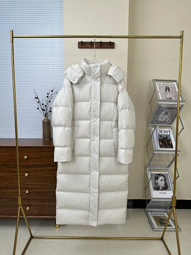 lululemon Wunder Puff Women's White Long Hooded Puffer Coat