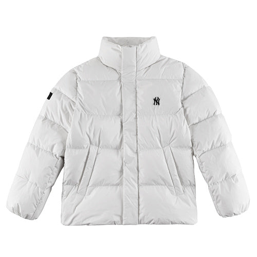 MLB New York Yankees White Unisex Stand-Collar Down Jacket