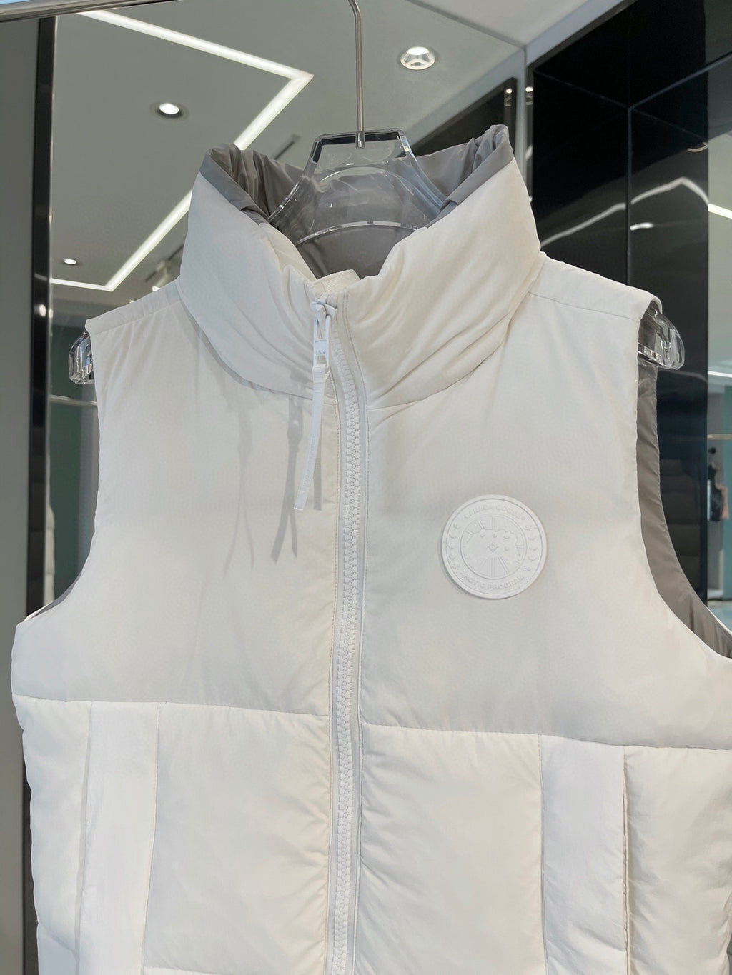 Canada Goose White Logo Stand-Collar Puffer Vest