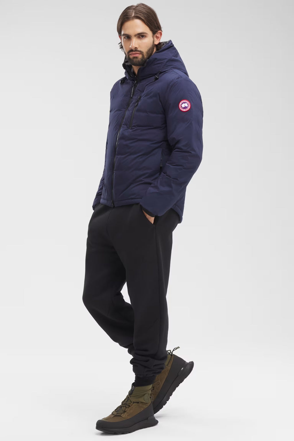 Canada Goose 5078 Navy Hooded Quilted Jacket
