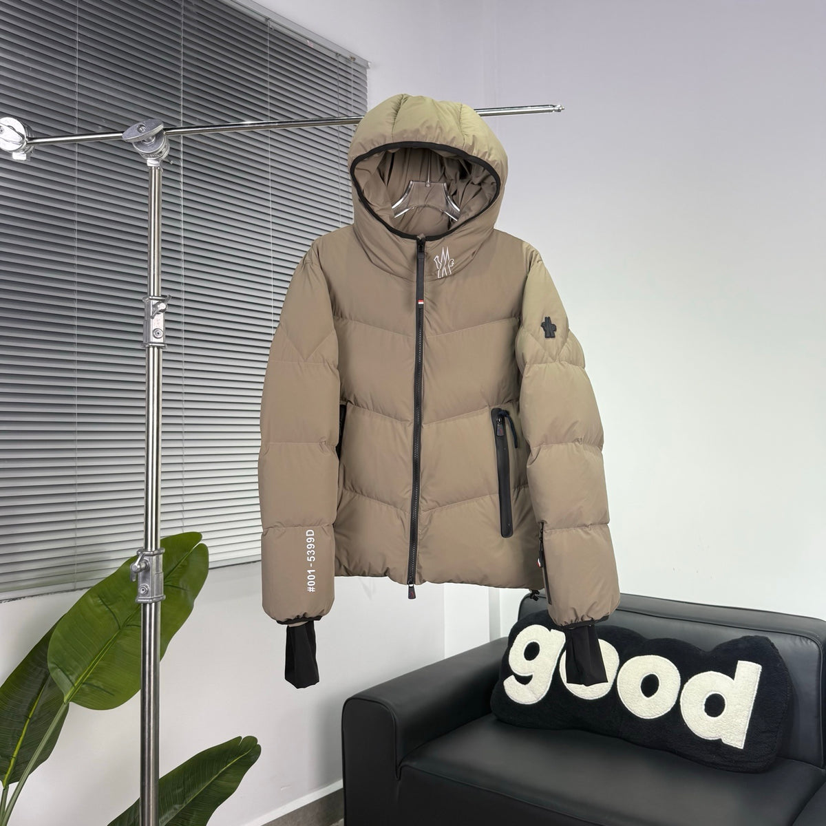 Moncler Grenoble Arcesaz Hooded Puffer Jacket in Khaki