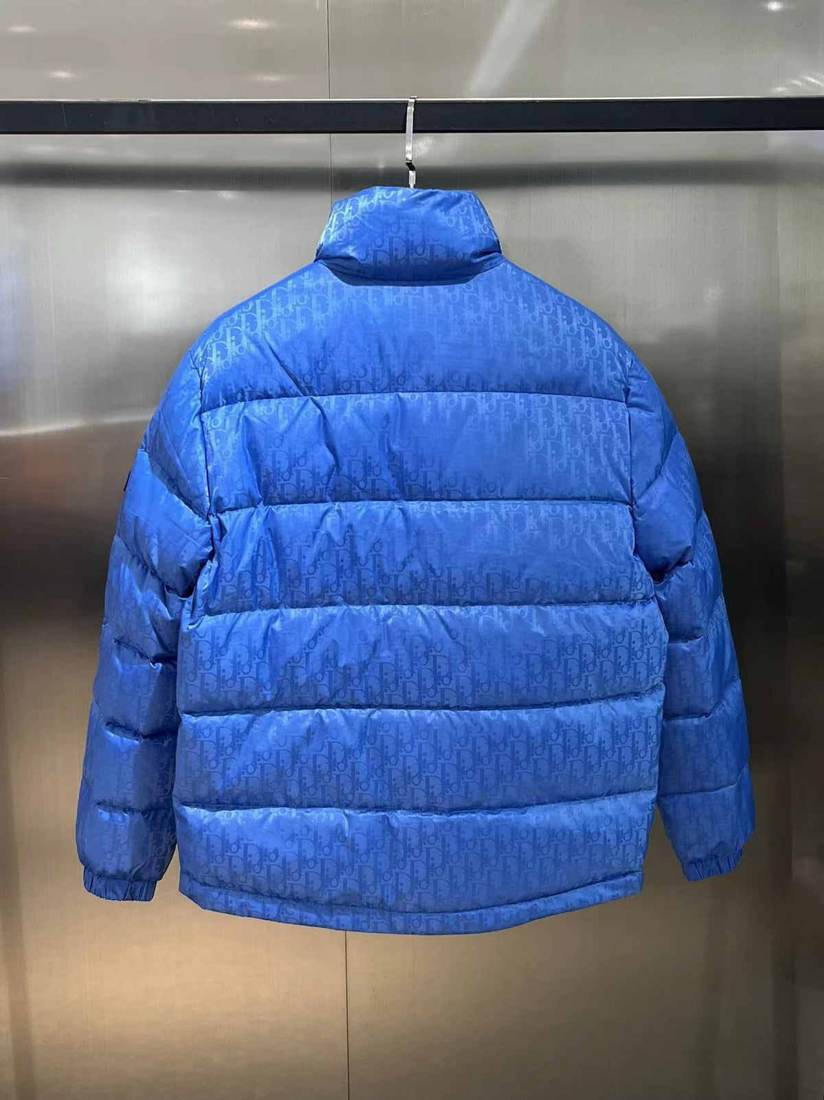 Dior Blue Monogram Quilted Puffer Jacket