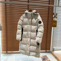 Canada Goose Women's Cream Long Hooded Puffer Coat