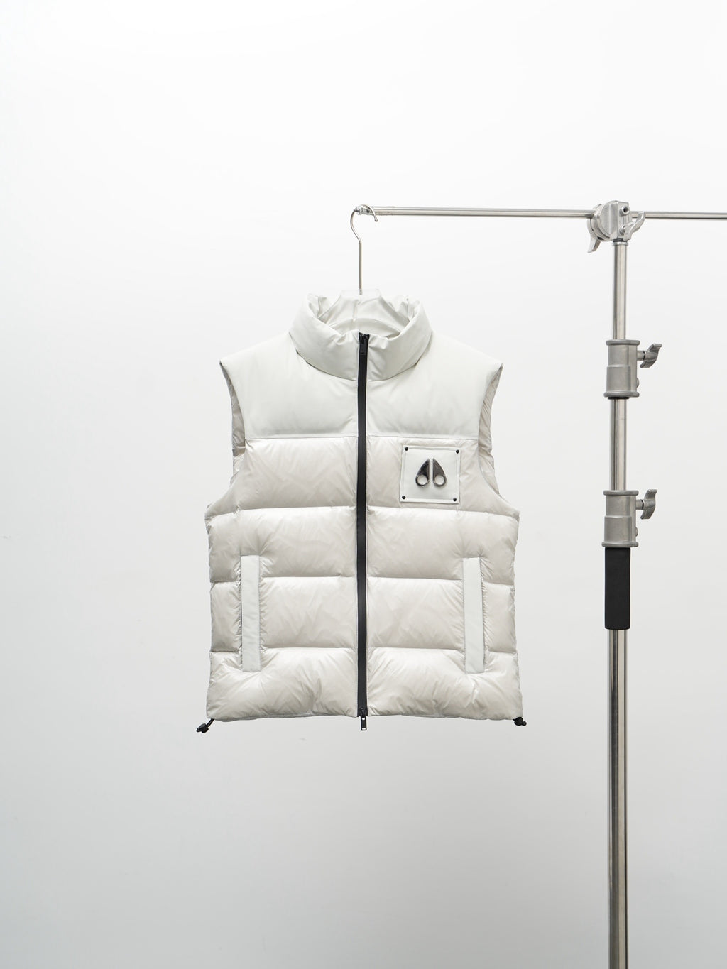 Moose Knuckles White Unisex Stand-Collar Down Puffer Vest