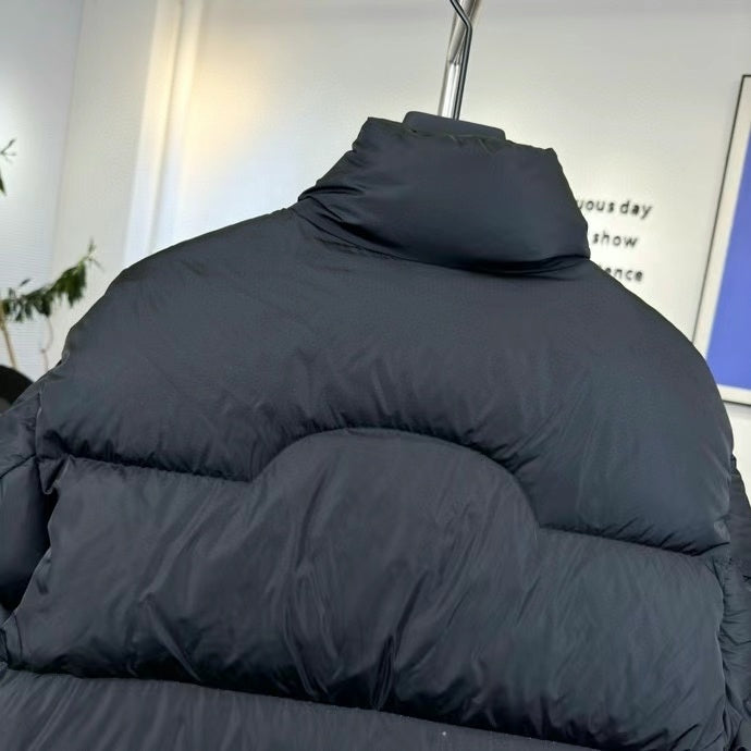 Moncler x Palm Angels Black Stand-Collar Puffer Jacket
