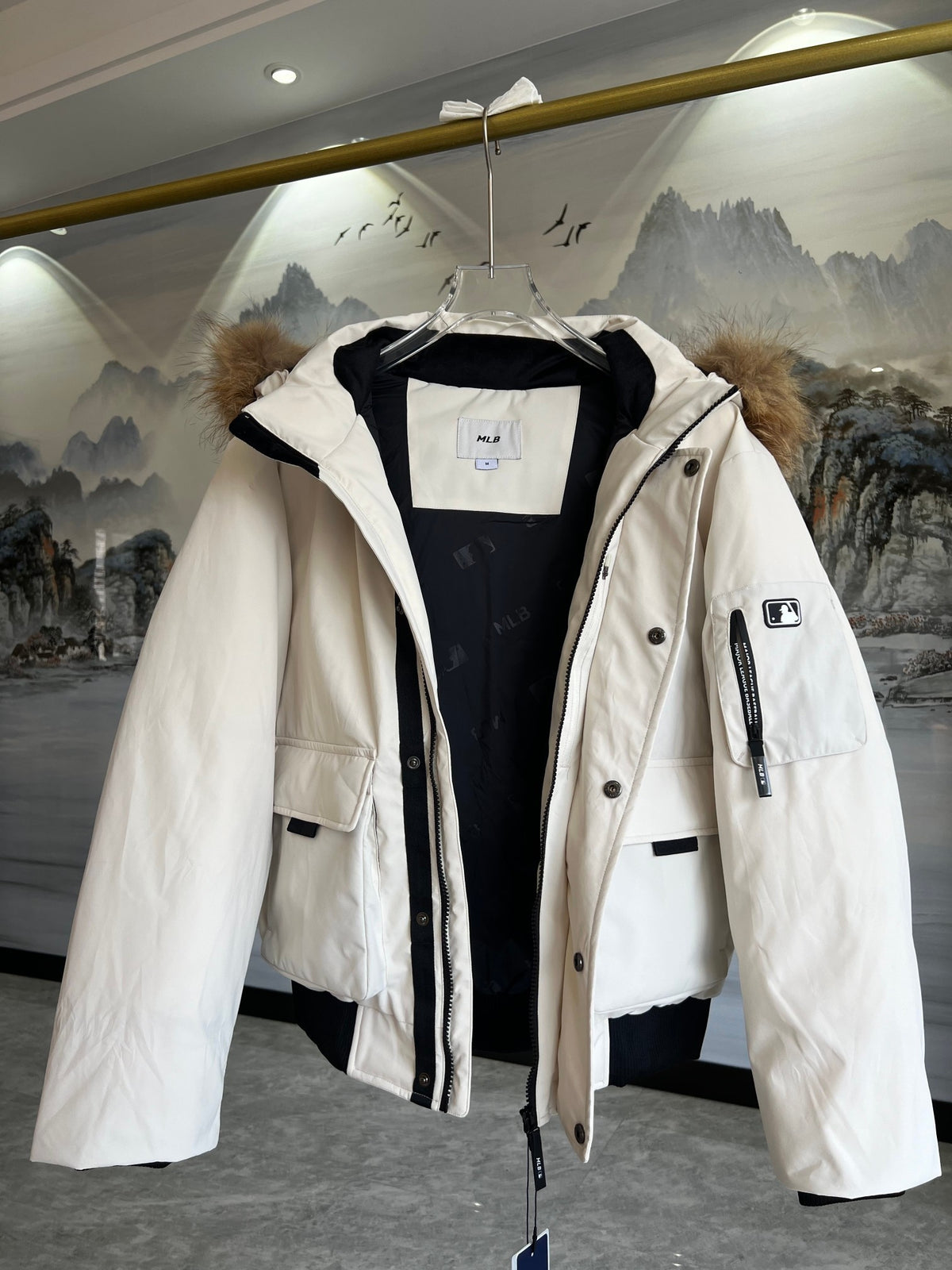 MLB Fur-Trim Collar Jacket
