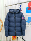 Canada Goose Lawrence Navy Hooded Down Puffer Jacket