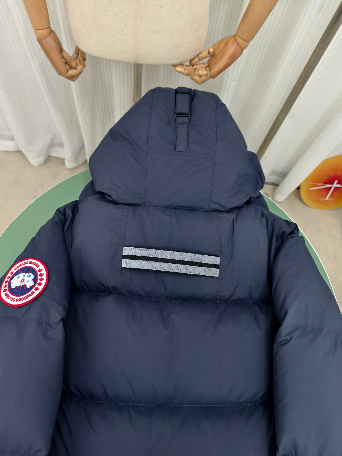 Canada Goose Lawrence Navy Hooded Down Puffer Jacket