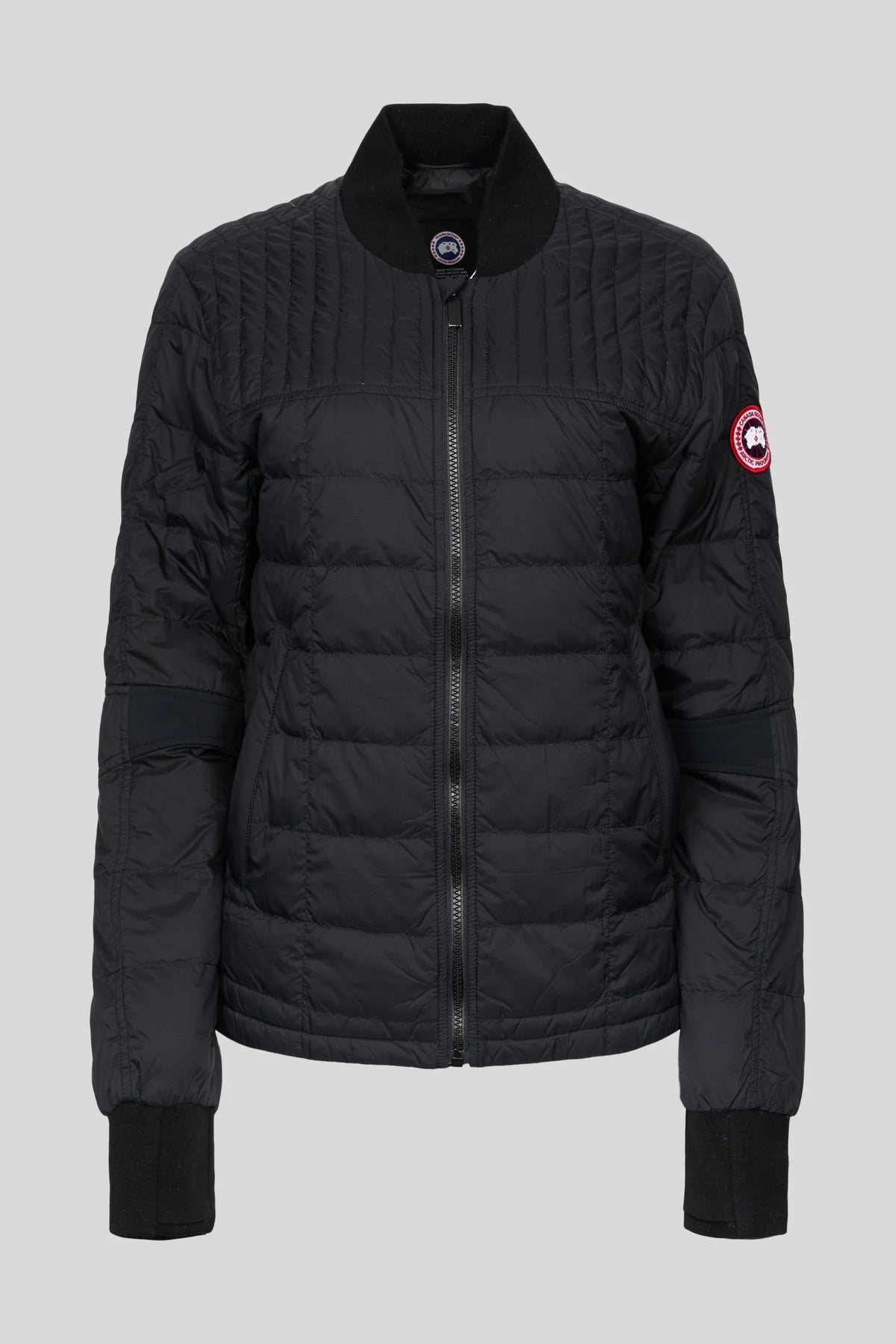 Canada Goose Dunham Black Quilted Bomber Jacket