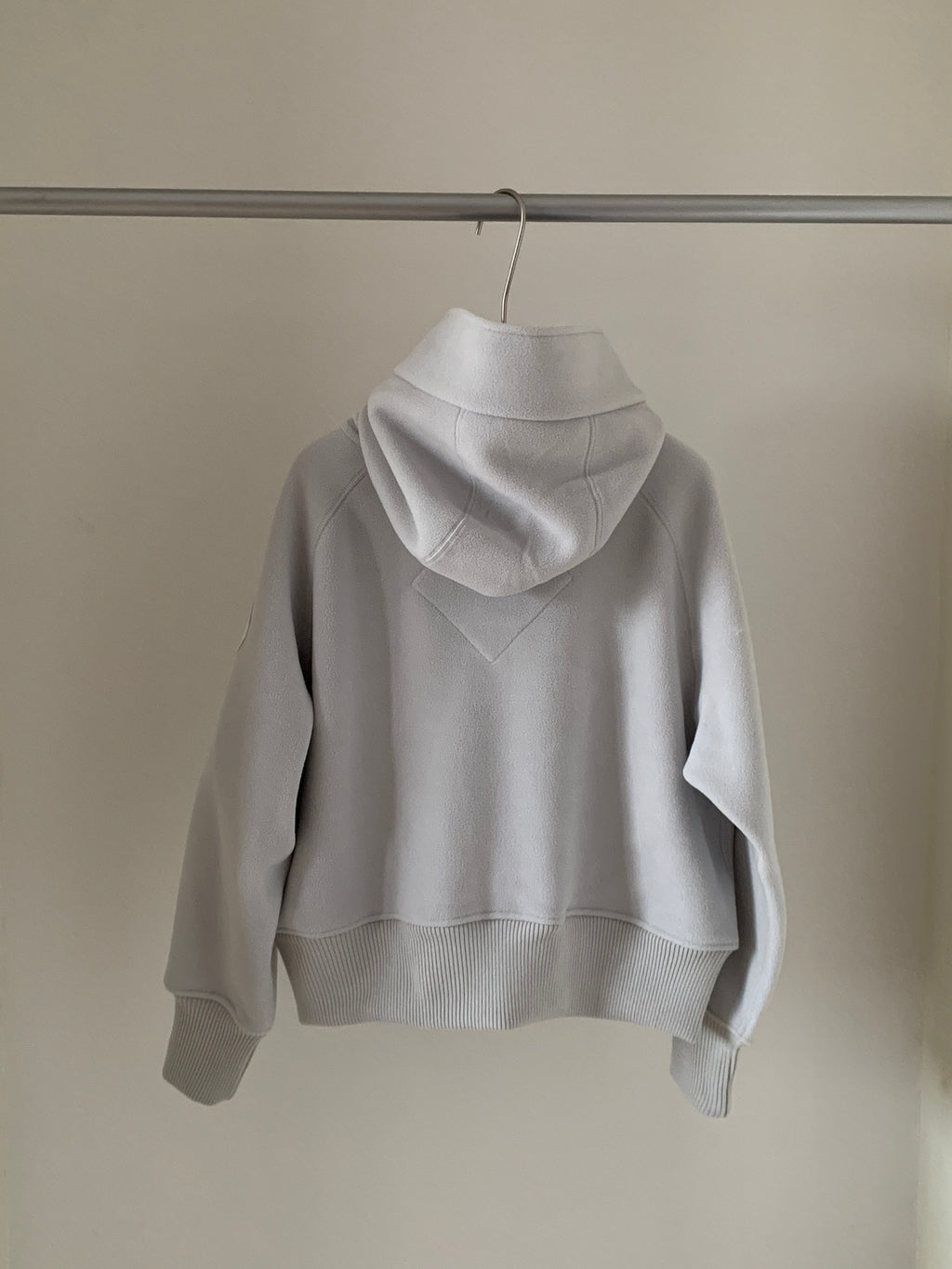 Canada Goose Light Gray Full-Zip Fleece Hoodie