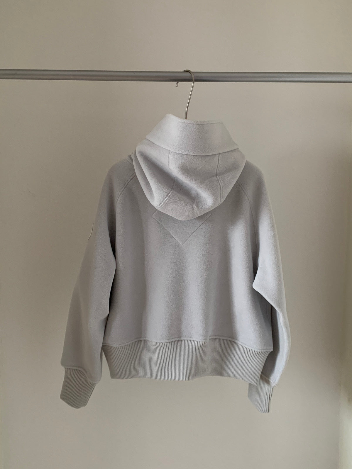 Canada Goose Light Gray Full-Zip Fleece Hoodie