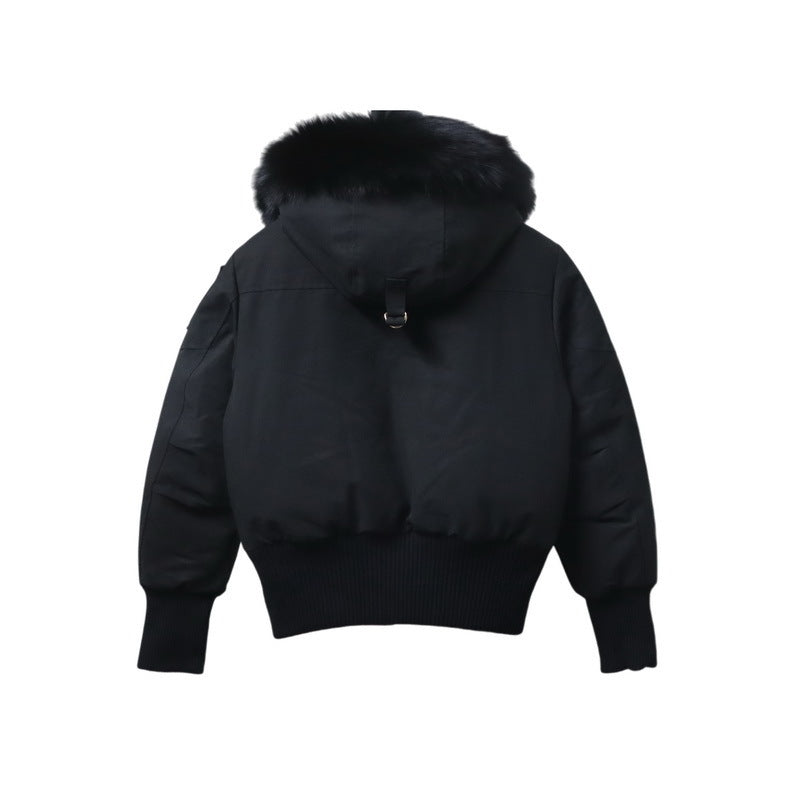 Moose Knuckles Gold Debbie Bomber 03 Down Jacket in Black