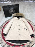 Canada Goose Women's Hooded Fishtail Parka in Cream