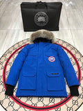 Canada Goose Expedition Unisex Blue Hooded Parka